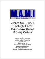 M. A. M. I. Musical Scale Atlas for Right-Hand D-A-D-G-A-D Tuned 6-String Guitars