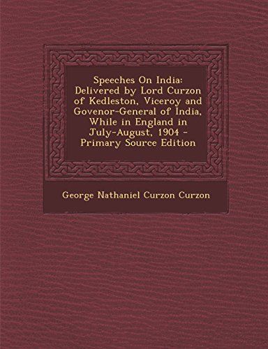 Speeches on India
