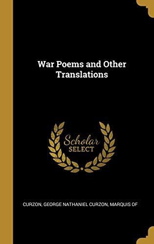 War Poems and Other Translations