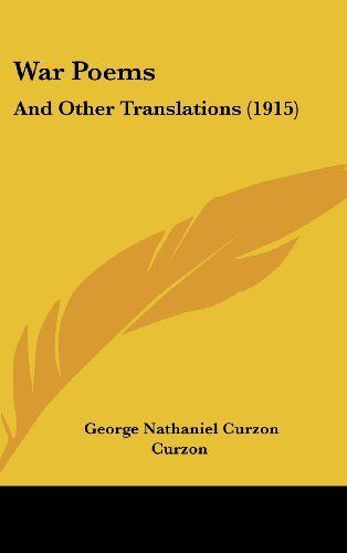 War Poems: And Other Translations (1915)