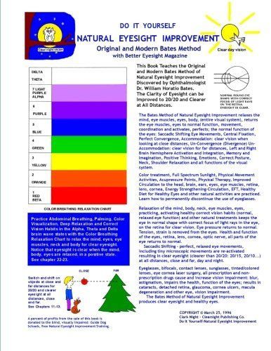 Do It Yourself - Natural Eyesight Improvement - Original and Modern Bates Method