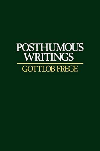Posthumous Writings