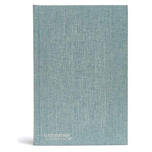 CSB (in)courage Devotional Bible, Green Cloth Over Board