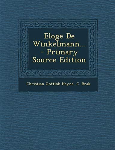 Eloge de Winkelmann...