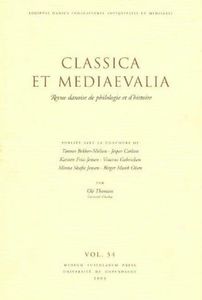 Classica Et Mediaevalia vol.54
