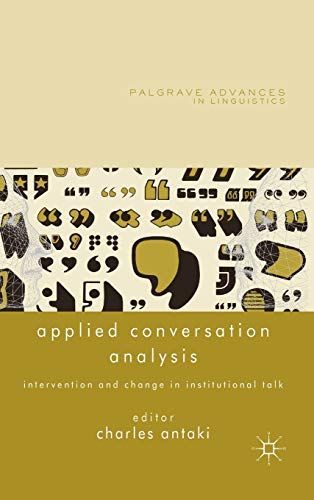 Applied Conversation Analysis