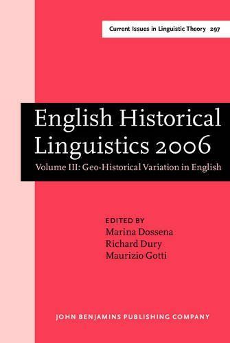 English Historical Linguistics 2006