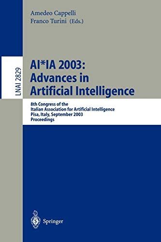 AI*IA 2003: Advances in Artificial Intelligence