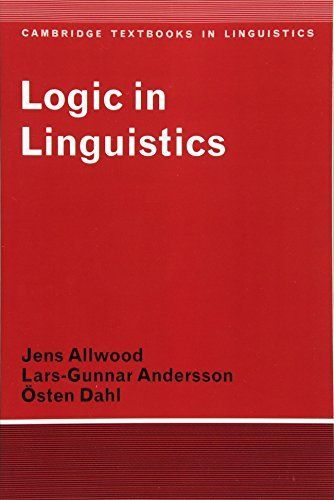 Logic in Linguistics