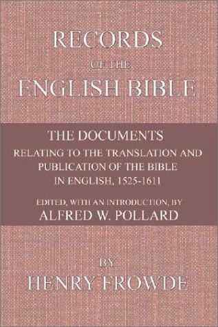 Records of the English Bible