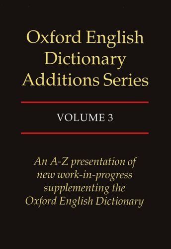 Oxford English Dictionary Additions Series