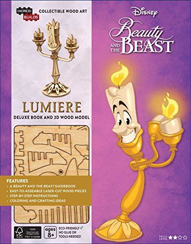 IncrediBuilds: Disney's Beauty and the Beast: Lumiere Deluxe Book and Model Set