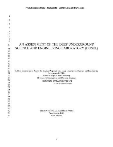 An Assessment of the Science Proposed for the Deep Underground Science and Engineering Laboratory (DUSEL)