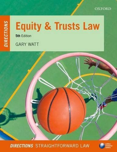 Equity and Trusts Law Directions