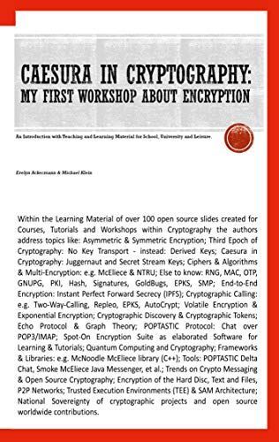 My first Workshop about Encryption & Cryptography [Pocketbook]