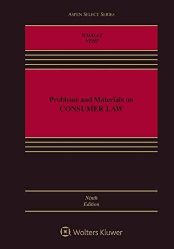 Problems and Materials on Consumer Law