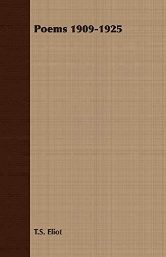 Poems 1909-1925