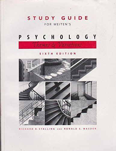 Weiten's Psychology