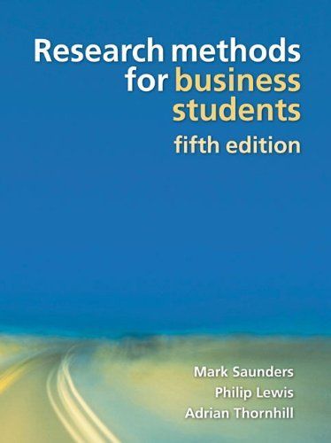 Research Methods for Business Students