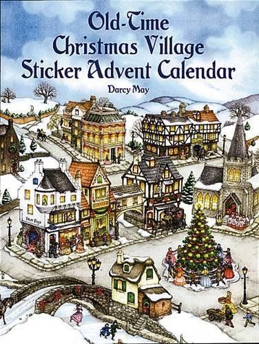 Old-Time Christmas Village Sticker Advent Calendar