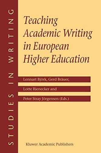 Teaching Academic Writing in European Higher Education