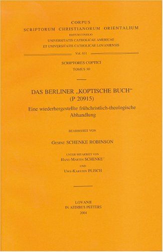 Das Berliner "Koptische Buch" (P 20915): Übersetzung