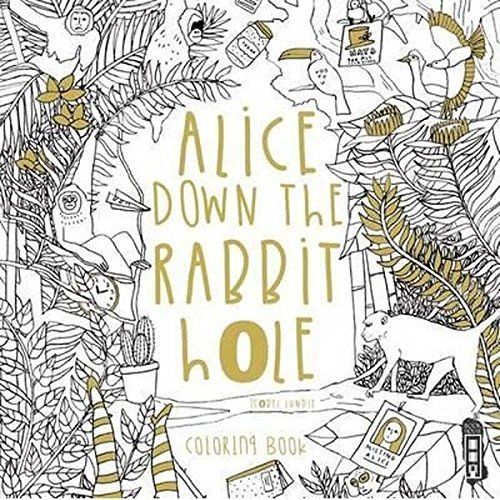 Alice Down the Rabbit Hole Colouring Book