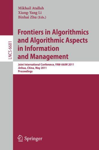 Frontiers in Algorithmics and Algorithmic Aspects in Information and Management