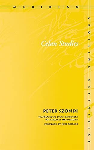Celan Studies