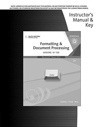 Im, Formatting and Document Processing Essent L61-120