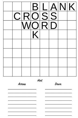 Blank Crossword Book