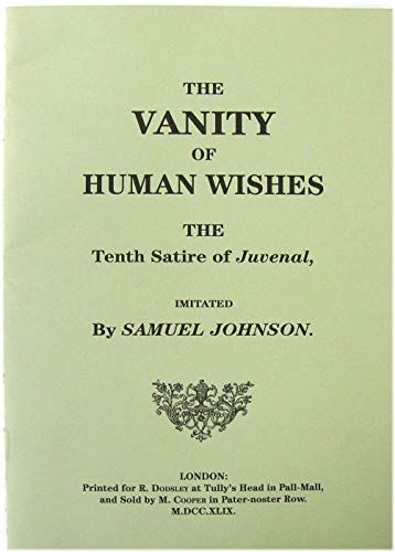 The Vanity of Human Wishes