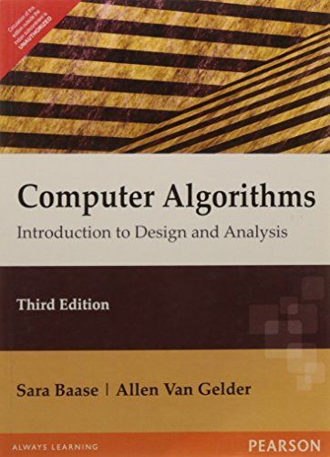 Computer algorithms : introduction to design and analysis