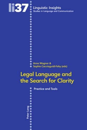 Legal Language and the Search for Clarity