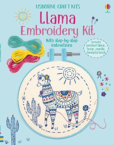 Llama Embroidery Kit