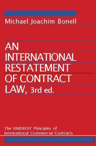 An International Restatement of Contract Law