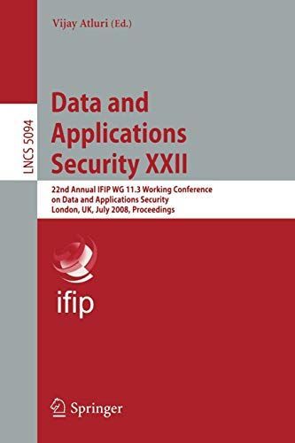 Data and Applications Security XXII