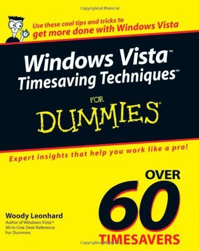 Windows Vista Timesaving Techniques For Dummies