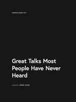 Great Talks Most People Have Never Heard