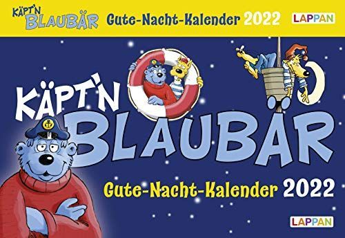 Gute-Nacht-Kalender 2022: Käpt'n Blaubär Abendabreißkalender für Kinder