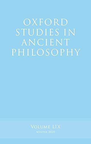 Oxford Studies in Ancient Philosophy, Volume 59