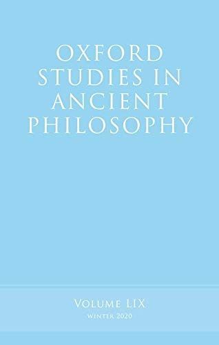 Oxford Studies in Ancient Philosophy, Volume 59