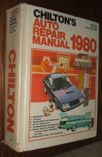 Chilton Auto Repair Manual, 1980