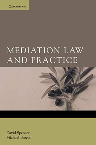 Mediation Law and Practice