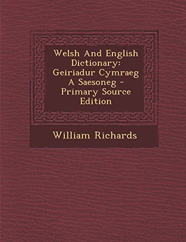 Welsh and English Dictionary