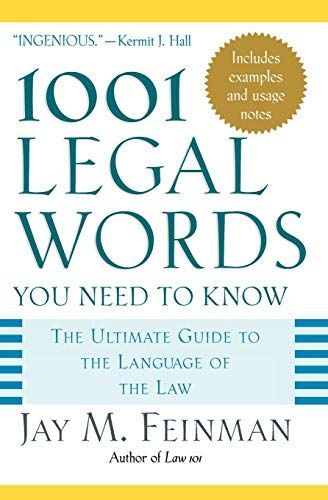 One Thousand and One Legal Words You Need to Know