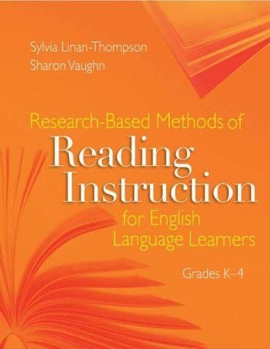 Research-based Methods of Reading Instruction for English Language Learners, Grades K-4