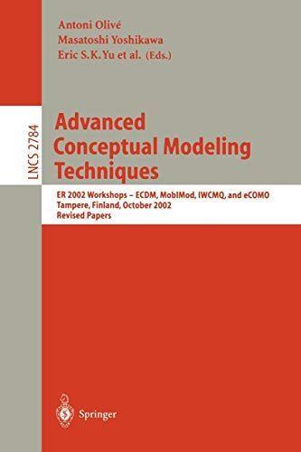 Advanced Conceptual Modeling Techniques