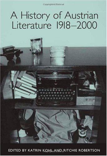 A History of Austrian Literature 1918-2000