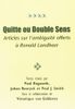Quitte ou double sens